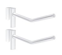 Amagogo 2x Horse Saddle Rack Single Bar Saddle Stand Pad Holder for Trailers Equestrian Gear Storage, white
