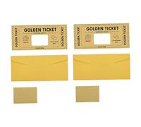 Amagogo 2X Ticket Surprise Scratch Off Cards with Envelopes Presents Surprise Reveal Scratch Cards for Birthdays Wedding Invitation, Style B