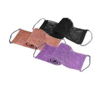 Amagogo 3Pcs Bath Exfoliating Washcloths Exfoliating Shower Towels Quick Dry Scrubbing Towels with Handles African Exfoliation Net