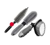 Amagogo 3Pcs Car Tire Cleaning Brush Kit Wheel Cleaner Multipurpose Easy to Use Durability Tire Dressing Supplies for