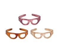 Amagogo 3Pcs Glasses Headbands for Women,Hairbands,Fashion Creative Girls Toothed Hairpin Hair Accessories Head Bands for Face Wash