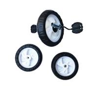 Amagogo 3Pcs Kids Tricycle Wheels Front Rear Wheel with Pedal Easy Installation Sturdy Lightweight 8 inch Wheel Replacement Wheels, White