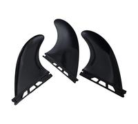 Amagogo 3pcs Surfboard Fins Set, Premium Quality Professional Replacement Accessories, Practical And Portable, Easy to Install, Black