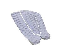 Amagogo 3Pcs Surfboard Traction Pad Deck Grip Mat Surfing Padding Professional Stomp Foot Pads EVA Surfboards Pads Deck Tail Pads for Skimboarding, White
