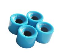 Amagogo 4 Pieces Skateboard Wheels Set PU Polyurethane HR78A Rollers Replacement Upgrade Pack Balanced Profile Smooth Rolling Suitable for daily skating park, Blue