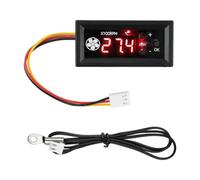 Amagogo 4 Wire Fan Speed Controller Accurate 12V 3A Small Size Convenient Wiring PC Computer Case Fan Controller Digital Display, Set B