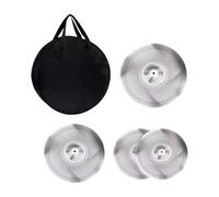 Amagogo 4x Quiet Cymbals Drum Cymbals Professional Drum Accessories Drummer Practice Set 14" 16" 20" for Music Room Stage Beginners