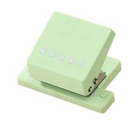 Amagogo 5 Hole Puncher Hole Puncher Lightweight Versatile Portable Binding Machine Paper Punch for Cards B5 Planners A4 Scrapbooks, light Green