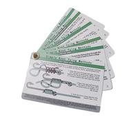 Amagogo 6 Pieces Fishing Knots Pocket Guide Knot Cards Knot Tying Instructions for Beginners