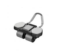 Amagogo Abdominal Exercise Wheel Roller Core Ribbed Wheels Foam-Padded Elbow Grip Compact Build Suitable for Floor-Based Exercise Personal Fitness, Black, Black