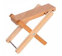 Amagogo Adjustable Footstool Guitar Foot Rest Wooden Footstool Folding Foot Stool Design Stable Support Comfortable Height Settings Beech Metal Suitable for Stage use Practice Rooms Music Schools