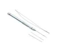 Amagogo Aluminum Wire Hook Knitting Loop Threader for Nano Rings Hair Bun extension