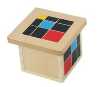 Amagogo Arithmetic Block Educational Toy Wooden Cube Set With Lid And Base Tray For Pattern Building And Hand Eye Coordination Suitable for preschool kindergarten therapy