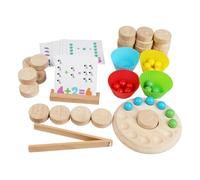 Amagogo Arithmetic Math Toy Set Bead Matching Game Developing Intelligent Early Educational Color Sorting Game for Birthday Gift