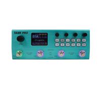Amagogo Audio Processor Guitar Multi Effects Pedal Board Unit With Amp Models Cabinet Sims EQ Modulation Delay Reverb IR File Loading Iron Case, Peacock Green