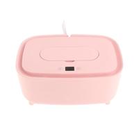 Amagogo Baby Wipe Warmer Diaper Wipe Warmer Evenly Heating Portable with Digital Display Wet Wipe Dispenser for Wet Tissue Outdoor, Pink