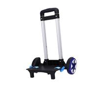 Amagogo Backpack Trolley Wheeled Cart Folding Smooth Rolling Multifunction Luggage Cart Hand Truck for Picnic Fishing Traveling, Blue