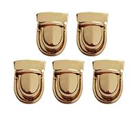 Amagogo Bag Lock Purse Hardware Bag Locks for Handbags Tuck Lock Clasp Lock for Purse for Leather Handbags Bag Making, Aureate