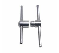 Amagogo Billiard Tip Cue Tip Shaper Compression Tool Threaded Press With Self Aligning Channel Stainless Steel Housing Suitable for training cue service counters home maintenance