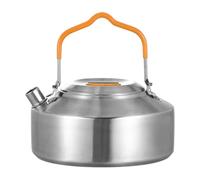 Amagogo Camping Kettle, Multi-purpose Stainless Steel Kettle with Handle, Kettle for Tea And Coffee for Hiking, Outdoor Picnics, 1L frosted silver
