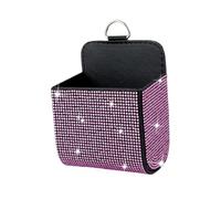 Amagogo Car Vent Storage Box Car Accessories Multifunctional Universal Sunglass Holder Mount Phone Holder for Card Small Items, Pink