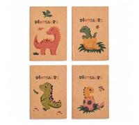 Amagogo Cartoon Mini Notebook With Sturdy Paper Cover And Unlined Pages For Reminders Suitable For Students Artists Pocket Size, Dinosaur World, Cute