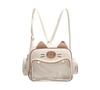 Amagogo Cat Ita Bag Pin Display Backpack for Birthday Cosplay Party Favor Anime Figure, Khaki