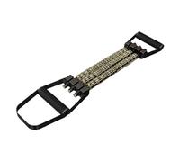 Amagogo Chest Expander Muscle Training Exerciser Portable Non Slip Elastic Strengthener Adjustable for Body Building Stretching, Black