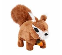 Amagogo Children Animated Figure Walking Squirrel Toy Talking Stuffed Animal Interactive Doll Electric Moving And Moving Mouth For Engaging Play suitable for bedroom playroom gift giving, Brown