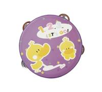 Amagogo Children Educational Tambourine Hand Drum Percussion Toy Instrument With Smooth Printed Top And Lightweight Build suitable for preschool learning , Duck Pattern