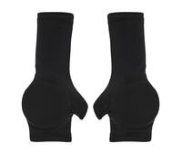 Amagogo Children Ice Skating Pads Hand Protector Sleeves Wrist Guards Palm Cushions with Long Cuff and Side Flap Flexible Nylon Spandex for secure support, Black, M