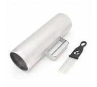 Amagogo Children Percussion Device Latin Metal Guiro Percussion Cylinder with Textured Surface and Side Grip Suitable for Music Fundamentals Class School Orchestra Practice Rooms Workshops