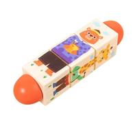 Amagogo Children Puzzle Blocks Rotating Cube Matching Toy Puzzle Toddler Game Three Segment Image Match and problem solving suitable for preschool learning, Animal