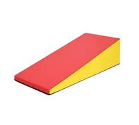 Amagogo Children Training Pad Gymnastics Cheese Wedge Incline Mat Tumbling Ramp With Stable Shape And Impact Absorbing Surface Suitable gym schools, 80 60 30cm, One-piece