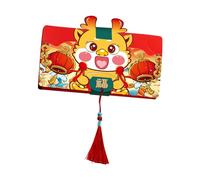 Amagogo Chinese New Year Red Envelope Red Packet 2024 Dragon Gifts Traditional Lucky Money Envelope for Wedding Spring Festival, 6 Card Slots