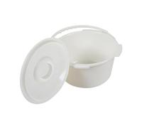 Amagogo Commode Replacement Bucket Half Pail for Commode Chair Commode Pail Mobile Toilet Bucket for Hospital