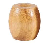 Amagogo Compact Bamboo Toothbrush Holder, Bathroom Organizer Wood Single Stands Office Pen Holder for Makeup Brush Shower Farmhouse Countertop Pens