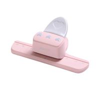 Amagogo Creative Border Punch Embossing Machine Portable DIY Hole Puncher Embosser Paper Punch for Wedding Invitations DIY Artwork, Pink