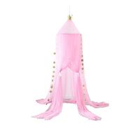 Amagogo Crib Tent, Cotton Net for Nursery and Playroom, Pink