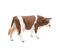 Amagogo Decorative Cattle Statue with Head, Wipe Clean, Realistic Cow Display Figure, for Farm Dioramas, Miniature Pasture, Hobbyists, Style E