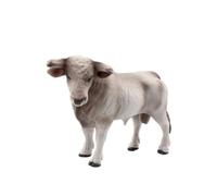 Amagogo Decorative Cattle Statue with Head, Wipe Clean, Realistic Cow Display Figure, for Farm Dioramas, Miniature Pasture, Hobbyists, Style H