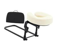 Amagogo Desktop and Home Mattress Massage Kit Accessories Comfortable Adjustable Angle Resuable Portable for SPA Office Beauty Bed, Beige White