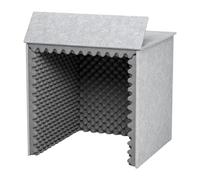 Amagogo Desktop Soundproof Booth, Portable, Premium, Gift Professional, Vocal Absorbing for Music Studio, Home, Gray