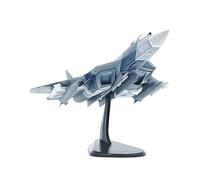 Amagogo Diecast Model 1/100 SCALE SU 57 Fighter Kids Toys Collection Aircraft Airplane with Stand for Living Room, Tabletop Decor Aviation Commemorate