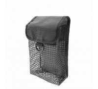 Amagogo Diving Buoy Pouch Mesh Scuba Pouch Accessory Case with Secure Flap Hanging Loop Nylon PVC for Underwater Equipment Carrying Pool Training Excursions, Black, Black