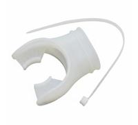 Amagogo Diving Scuba Regulator Snorkel Silicone Bite Piece Universal Fit With Tie Wrap Soft Odorless Ergonomic Design Suitable for beginners advanced divers underwater , White
