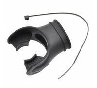 Amagogo Diving Scuba Regulator Snorkel Silicone Bite Piece Universal Fit With Tie Wrap Soft Odorless Ergonomic Design Suitable for beginners advanced divers underwater , Black