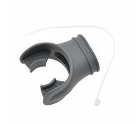 Amagogo Diving Scuba Regulator Snorkel Silicone Bite Piece Universal Fit With Tie Wrap Soft Odorless Ergonomic Design Suitable for beginners advanced divers underwater , Gray