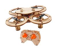 Amagogo DIY Wooden Assembly RC Aircraft Kit Educational Science Experiment Toy Technology Gadget 3D Puzzles Easy to Assemble Gift