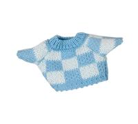 Amagogo Doll Clothes, Sweater for 20cm Dolls, Comfortable Photo Props, Dress Outfits Knitted Clothing , Blue White